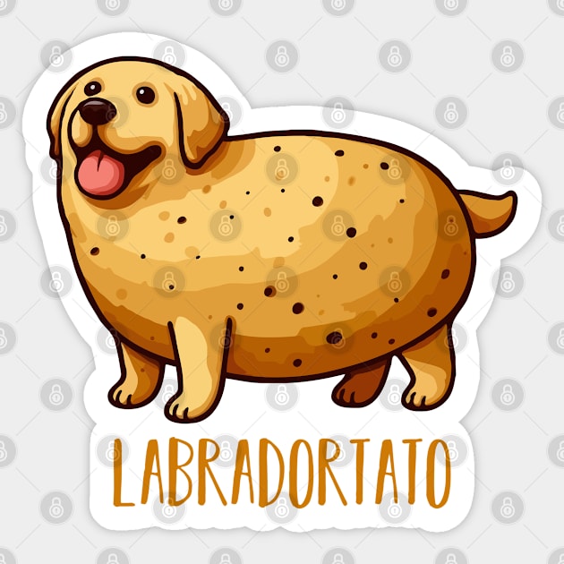 Labradortato Sticker by MoDesigns22 